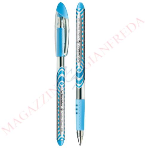 PENNA SFERA SCHNEIDER SLIDER BASIC AZZURRO XB